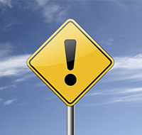 warning sign 200x190