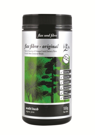 Waihi Bush Organic Farm brand Flax Fibre – Original (550g)