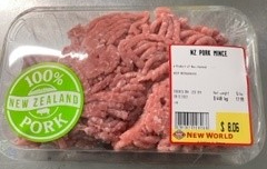 New World Ohakune brand NZ Pork Mince (various weights)