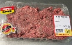 New World Ohakune brand NZ Beef Prime Mince