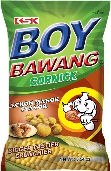 Green, red, and yellow foil packaging.