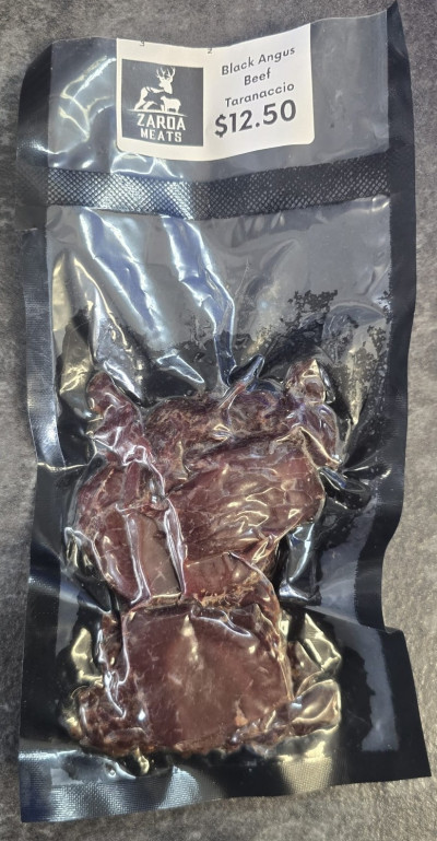 Vacuum-sealed plastic package.