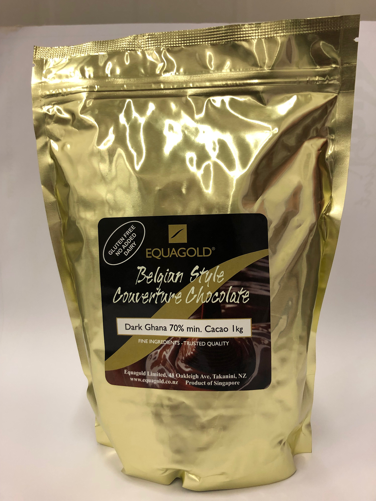 Belgian style Couverture Chocolate Dark Ghana 70% (1kg)