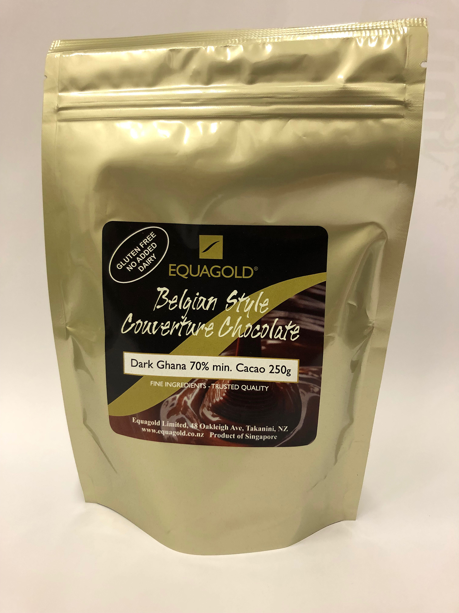 Belgian style Couverture Chocolate Dark Ghana 70% (250g)