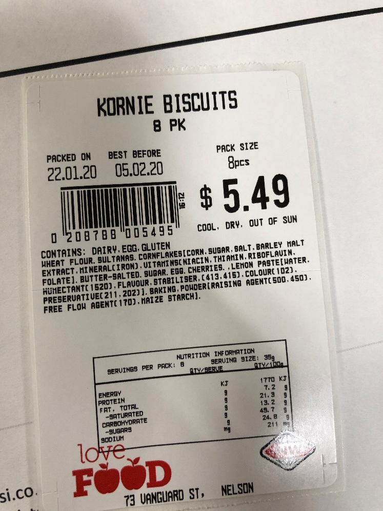 New World Nelson City brand made in-store biscuits | NZ Government
