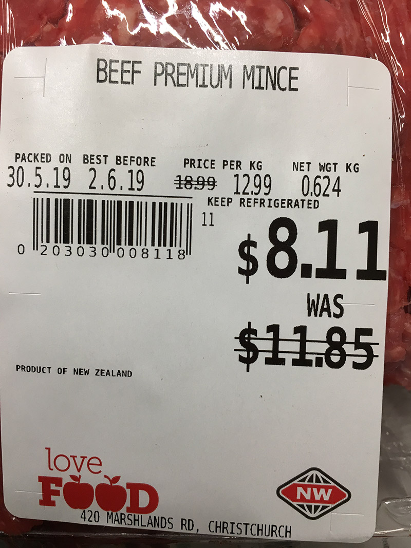 packaged mince