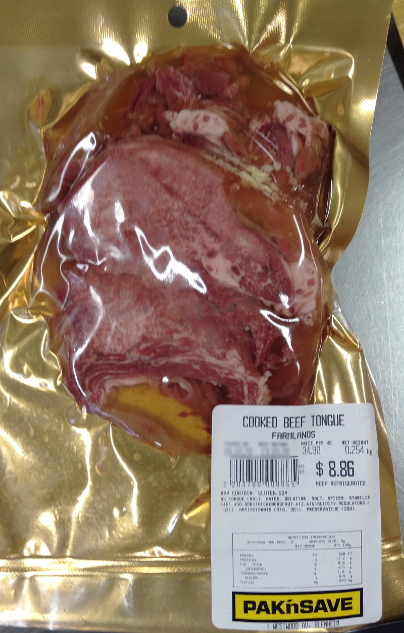 Pack of Pak’n Save Blenheim brand Cooked Beef Tongue - Farmlands