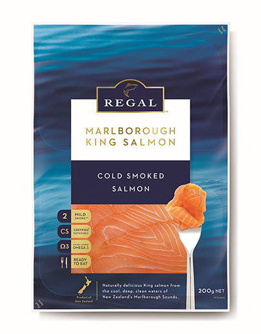 Regal Marlborough brand King Salmon Cold Smoked (200g)
