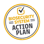 Biosecurity system action plan brand mark