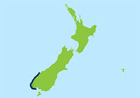 Map of Fiordland fishing area