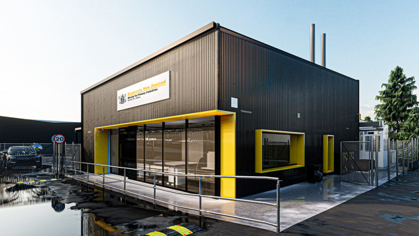 Front building entrance