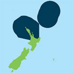 Auckland Kermadec fishing area map