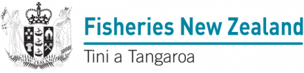 Fisheries New Zealand logo.